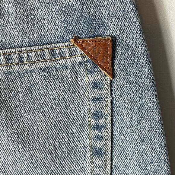 ZARA Barrel Blue Jeans Size 2 - Picture 3 of 5